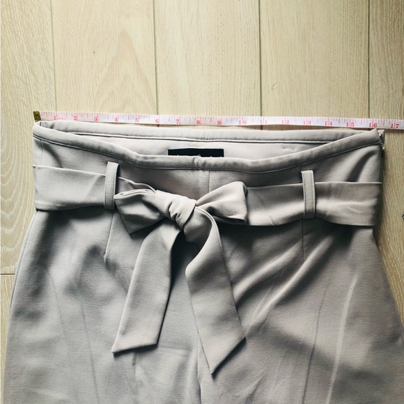 Sandra Angelozzi Light Beige Tie Waist Wide Leg Pants - Picture 2 of 11